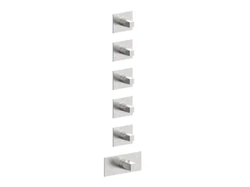 ALINE 49760V5 - 6 hole thermostatic stainless steel shower mixer by Rubinetterie Frattini - view 2